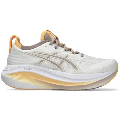 ASICS Zapatillas de running de mujer Gel-Nimbus 27 . (40,5) Blanco / Beige ASICS Zapatillas de running de mujer Gel-Nimbus 27 . (40,5) Blanco / Beige