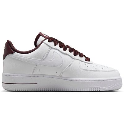 Nike Zapatillas de Casual de mujer W AIR FORCE 1 '07 VINTAGE . (41) Blanco / Granate Nike Zapatillas de Casual de mujer W AIR FORCE 1 '07 VINTAGE . (41) Blanco / Granate