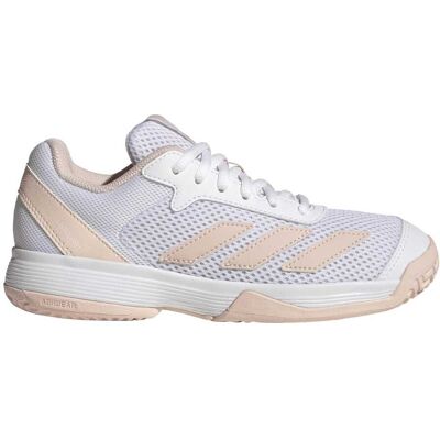 Adidas Zapatillas de tenis y pádel de niños COURTFLASH . (28,5) Blanco/Marrón Adidas Zapatillas de tenis y pádel de niños COURTFLASH . (28,5) Blanco/Marrón