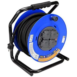 Alyco Enrollacables Con Tapas De Seguridad 25 O 40 Metros Cable 3X2,5 Ip44 . Azul Alyco Enrollacables Con Tapas De Seguridad 25 O 40 Metros Cable 3X2,5 Ip44 . Azul