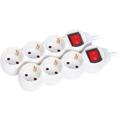 SIMON Pack 2 bases multiples 3 enchufes 1,5 metros longitud cable con interruptor . SIMON Pack 2 bases multiples 3 enchufes 1,5 metros longitud cable con interruptor .