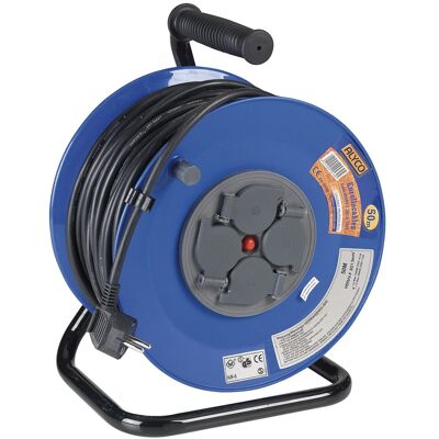 Alyco Enrollacables Con Tapas De Seguridad 25 O 50 Metros Cable 3X1,5 Ip20 . Azul Alyco Enrollacables Con Tapas De Seguridad 25 O 50 Metros Cable 3X1,5 Ip20 . Azul