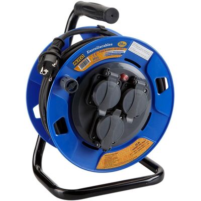 Alyco Enrollacables De 20 O 40 Metros Cable H05RR-F 3G 1.5 IP55 . Azul Alyco Enrollacables De 20 O 40 Metros Cable H05RR-F 3G 1.5 IP55 . Azul