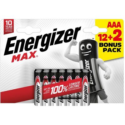 Pilas AAA Energizer 12+2 Pilas AAA Energizer 12+2