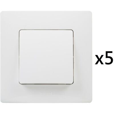 LEGRAND Pack 5 Conmutadores. Blanco LEGRAND Pack 5 Conmutadores. Blanco