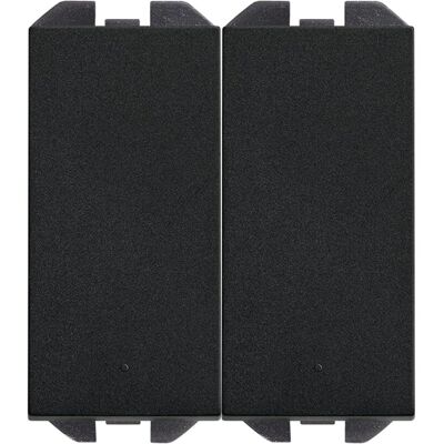 SIMON Conmutador Pulsante Doble 10AX Teclas Estrechas S270. Negro SIMON Conmutador Pulsante Doble 10AX Teclas Estrechas S270. Negro