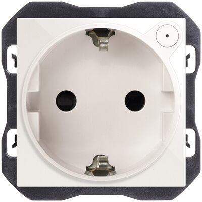 SIMON Base de Enchufe Conectiva Schuko Embornamiento a Tornillo iO 16A. Negro mate SIMON Base de Enchufe Conectiva Schuko Embornamiento a Tornillo iO 16A. Negro mate