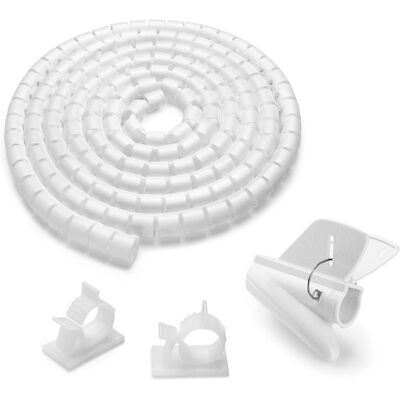 Inofix Ordenacables Ø 15 mm 1,5 metros. Blanco Inofix Ordenacables Ø 15 mm 1,5 metros. Blanco