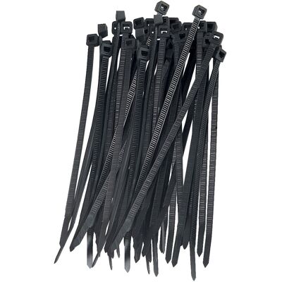 GARZA Bridas plásticas 9 x 350 mm (100 unidades). Negro GARZA Bridas plásticas 9 x 350 mm (100 unidades). Negro