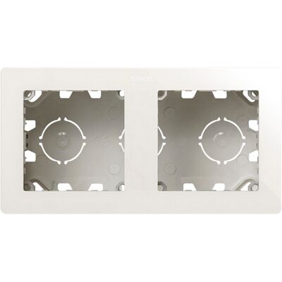 SIMON Caja Superficie Compacta 2 Elementos S270. Blanco SIMON Caja Superficie Compacta 2 Elementos S270. Blanco