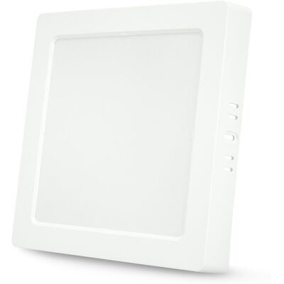 GARZA Downlight de Superficie Cuadrado Acrílico 1950lm 18W 65K 220mm Blanco. Blanco GARZA Downlight de Superficie Cuadrado Acrílico 1950lm 18W 65K 220mm Blanco. Blanco