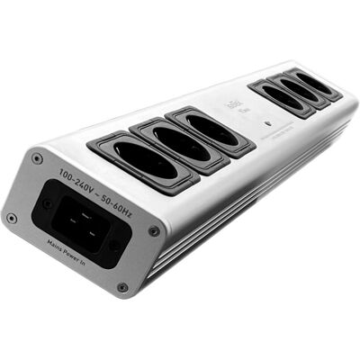 Isotek Regleta de protección Sirius V5, 6 schukos. Plata Isotek Regleta de protección Sirius V5, 6 schukos. Plata