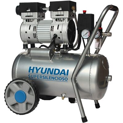 Hyundai Compresor 24 L HYAC24-1S 750W Silencioso. Gris Hyundai Compresor 24 L HYAC24-1S 750W Silencioso. Gris