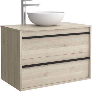 Salgar Mueble de baño con 2 cajones y encimera Attila . (100 cm) Natural Salgar Mueble de baño con 2 cajones y encimera Attila . (100 cm) Natural