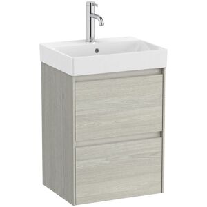 Roca Mueble de baño compacto con 2 cajones y lavabo Ona . (45 cm) Roble claro Roca Mueble de baño compacto con 2 cajones y lavabo Ona . (45 cm) Roble claro