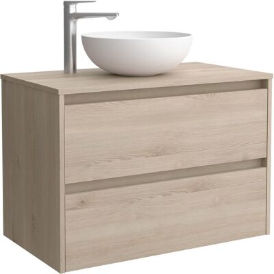 Salgar Mueble de baño con 2 cajones para lavabo de sobre encimera Noja . (70 cm) Natural Salgar Mueble de baño con 2 cajones para lavabo de sobre encimera Noja . (70 cm) Natural