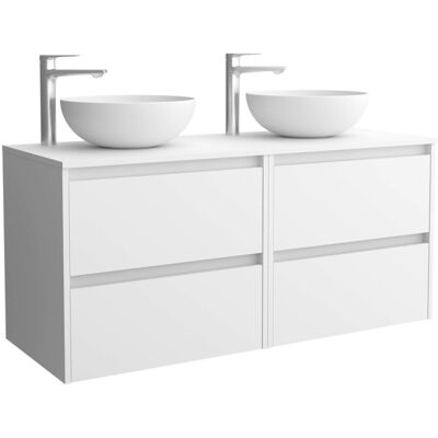 Salgar - Noja 140 4 Tiroirs White Satin - Lavabo Salgar - Noja 140 4 Tiroirs White Satin - Lavabo