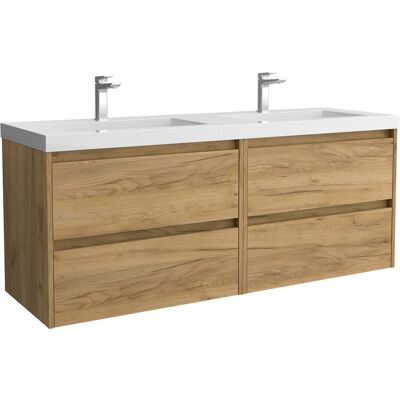 Salgar Noja 140 - Roble africano - 4 cajones - Conjunto baño Salgar Noja 140 - Roble africano - 4 cajones - Conjunto baño