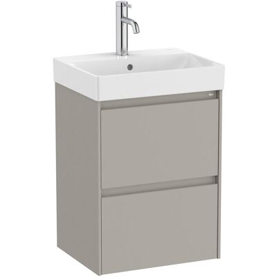 Ona - Unik 2 Tiroirs 450mm - Gris Mate - 450mm - Gabinete de baño Ona - Unik 2 Tiroirs 450mm - Gris Mate - 450mm - Gabinete de baño