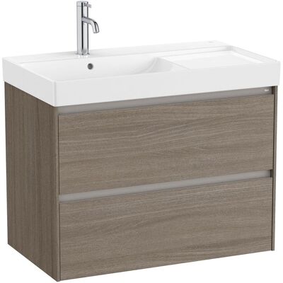 Roca Mueble de baño con 2 cajones y lavabo a la izquierda Ona . Olmo Roca Mueble de baño con 2 cajones y lavabo a la izquierda Ona . Olmo