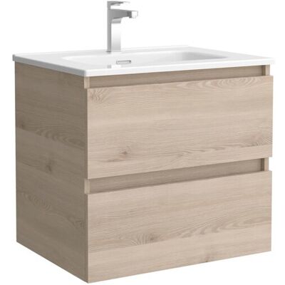 Salgar Mueble de baño con 2 cajones y lavabo de 1 poza Bequia . (70 cm) Natural Salgar Mueble de baño con 2 cajones y lavabo de 1 poza Bequia . (70 cm) Natural