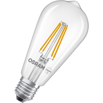 Osram Bombilla LED Edison Cristal Filamento 5W 2700K E27 (Efic. Energética A). Transparente Osram Bombilla LED Edison Cristal Filamento 5W 2700K E27 (Efic. Energética A). Transparente