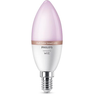 Philips Bombilla Led inteligente Smart LED Vela, 4,9 W (Equiv. 40 W), C37, E14. Philips Bombilla Led inteligente Smart LED Vela, 4,9 W (Equiv. 40 W), C37, E14.