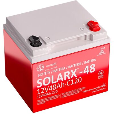 Xunzel Batería Solar AGM SOLARX48Ah 12V. Xunzel Batería Solar AGM SOLARX48Ah 12V.