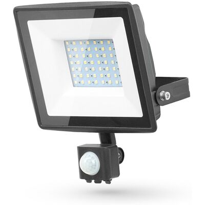 GARZA Proyector LED Exterior Basic con Sensor 50W 4000K. Negro GARZA Proyector LED Exterior Basic con Sensor 50W 4000K. Negro