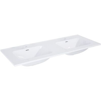 Lavabo Cosmic Wish con Mueble - Cerámica, Blanco, 121x46 cm Lavabo Cosmic Wish con Mueble - Cerámica, Blanco, 121x46 cm