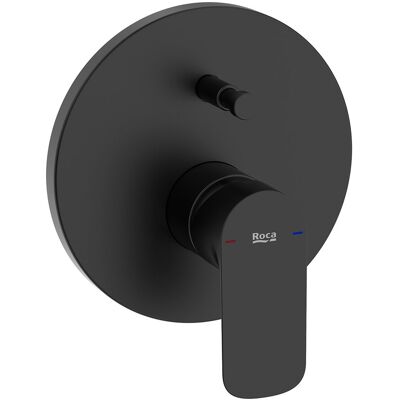 Roca Monomando mezclador empotrable para ducha o bañera Cala . Negro mate Roca Monomando mezclador empotrable para ducha o bañera Cala . Negro mate