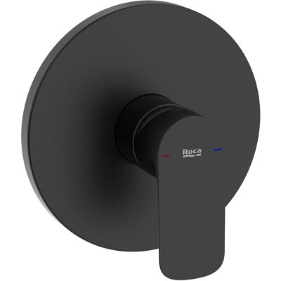 Roca Monomando mezclador empotrable para ducha Cala . Negro mate Roca Monomando mezclador empotrable para ducha Cala . Negro mate