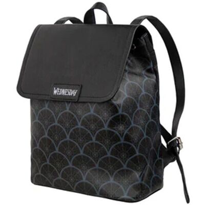 Cinereplicas Miércoles (TV) Mochila con solapa frontal - Mochila Cinereplicas Miércoles (TV) Mochila con solapa frontal - Mochila