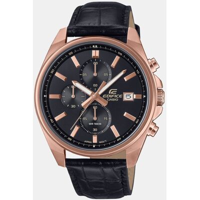 Casio Reloj de hombre EFV-610ECL-1AUEF de piel negro. Negro (detroit) Casio Reloj de hombre EFV-610ECL-1AUEF de piel negro. Negro (detroit)