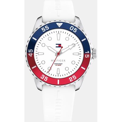 Tommy Hilfiger Reloj de niño Boys 1720050 de silicona blanco. Blanco Tommy Hilfiger Reloj de niño Boys 1720050 de silicona blanco. Blanco