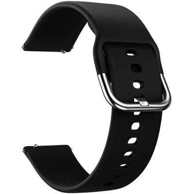 Friendly License Correa universal de silicona negra, 22mm, para smartwatches. Multicolor Friendly License Correa universal de silicona negra, 22mm, para smartwatches. Multicolor
