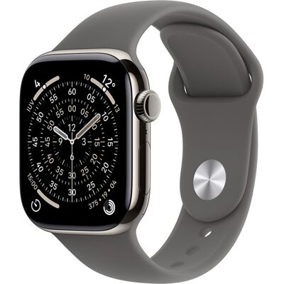 Apple Watch Series 11 GPS + Cellular 42mm Titanio natural con Correa Deportiva Gris Piedra (S-M). Titanio Natural Apple Watch Series 11 GPS + Cellular 42mm Titanio natural con Correa Deportiva Gris Piedra (S-M). Titanio Natural