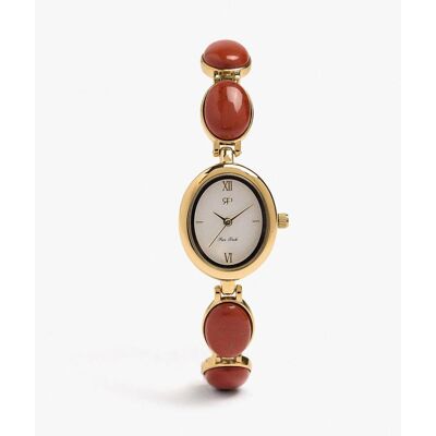 Parfois Reloj de mujer con correa de piedras en liso. Rojo Parfois Reloj de mujer con correa de piedras en liso. Rojo