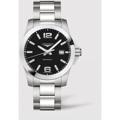Longines Reloj de hombre L37594586 Conquest de acero. Negro Longines Reloj de hombre L37594586 Conquest de acero. Negro