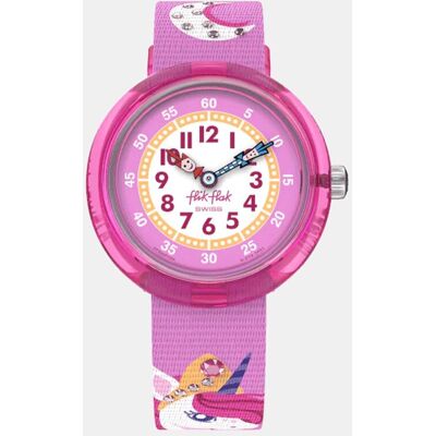 Flik Flak Reloj de niña sostenible Tales from the World FBNP195 de plástico reciclado fucsia. Rosa Flik Flak Reloj de niña sostenible Tales from the World FBNP195 de plástico reciclado fucsia. Rosa
