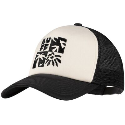 Buff Gorra unisex Trucker cap . (Única) Negro / Blanco Buff Gorra unisex Trucker cap . (Única) Negro / Blanco
