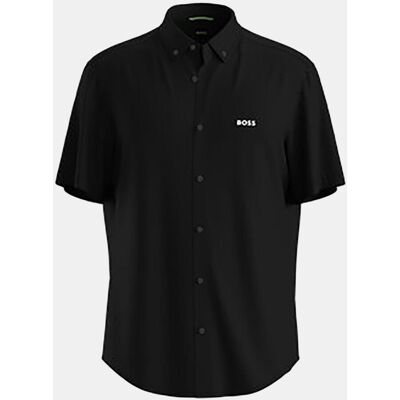 Boss Camisa manga corta de hombre . (002) Negro Boss Camisa manga corta de hombre . (002) Negro