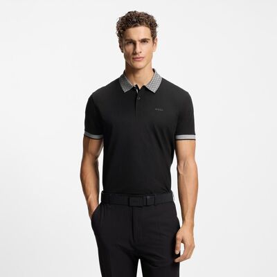 Boss Polo técnico manga corta de hombre . (002) Negro Boss Polo técnico manga corta de hombre . (002) Negro