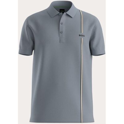 Boss Polo manga corta de tenis de hombre tejido técnico . (003) Gris Boss Polo manga corta de tenis de hombre tejido técnico . (003) Gris
