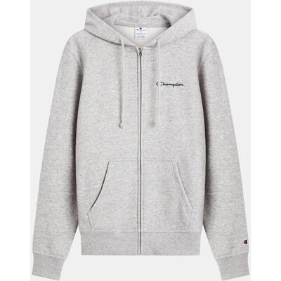 Champion Sudaderas Casual de Hombre Full Zip Hoodie Sweatshirt . Gris Champion Sudaderas Casual de Hombre Full Zip Hoodie Sweatshirt . Gris
