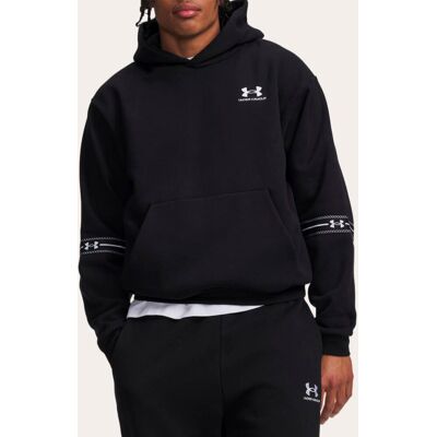 Under Armour Sudadera de hombre UA Icon Flc Taped Hoodie . (M) Negro Under Armour Sudadera de hombre UA Icon Flc Taped Hoodie . (M) Negro