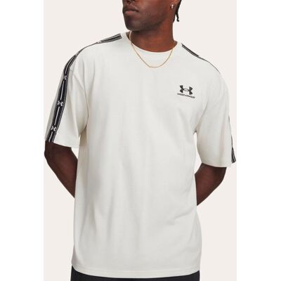 Under Armour Camiseta de hombre UA Icon HWT Tee Taped . (M) Blanco Hueso Under Armour Camiseta de hombre UA Icon HWT Tee Taped . (M) Blanco Hueso