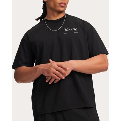 Under Armour Camiseta de hombre UA M HWT Echo Logo OS SS . (XL) Negro Under Armour Camiseta de hombre UA M HWT Echo Logo OS SS . (XL) Negro