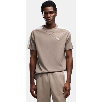 Puma Camiseta de Casual de Hombre T7 Tee . (L) Marrón Puma Camiseta de Casual de Hombre T7 Tee . (L) Marrón