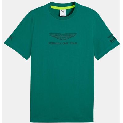 Puma Camisetas M-C de Casual de Hombre AMF1 Essential Big Logo Tee . (S) Verde Puma Camisetas M-C de Casual de Hombre AMF1 Essential Big Logo Tee . (S) Verde